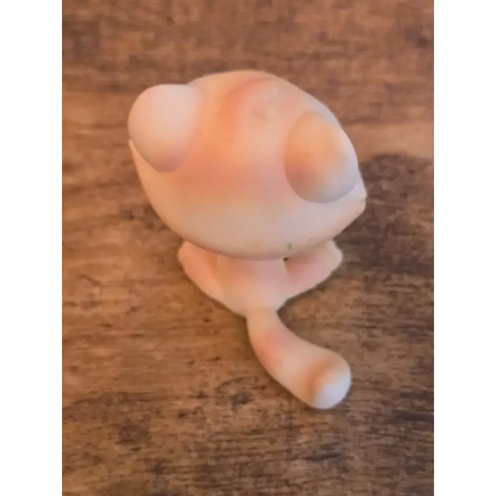 Littlest Pet Shop Crouching Cat Kitten G7 122 Apricot Advent Authentic LPS